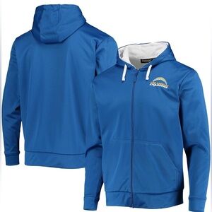 NWT- Dunbrooke Men's LA Chargers NFL Apprentice Thermal lined Full-Zip Hoodie